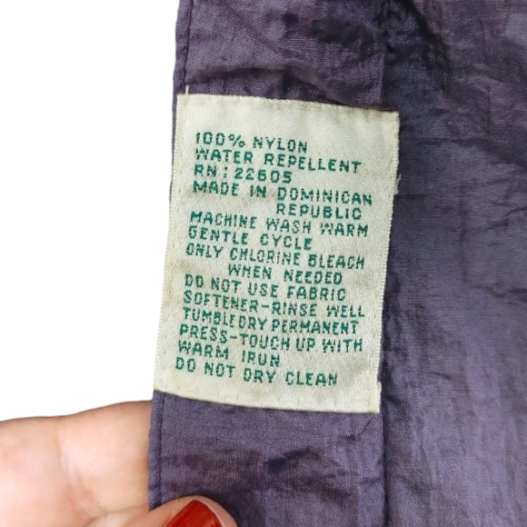 Totes Vintage Purple Hooded Lightweight Rain Coat Jacket Women's Size Medium M - Picture 5 of 7